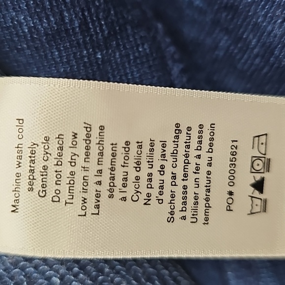 Rag & Bone Terry Sweatshirt, Heathered Indigo Blue, Size Medium, NEW - Picture 9 of 12